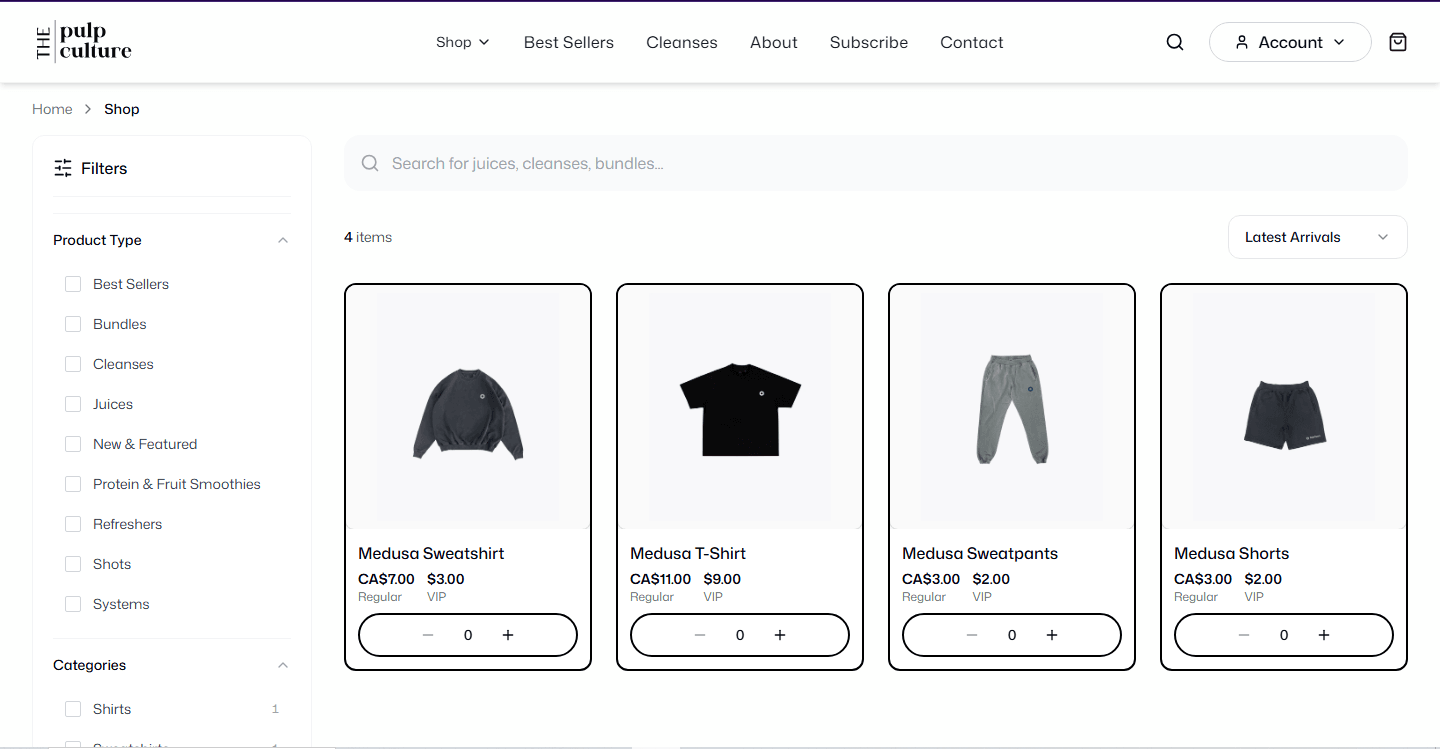 Pulpuculture's Shop page
